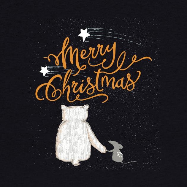 Merry Christmas - Bear by Kingrocker Clothing